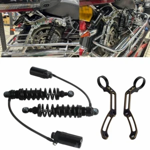 Remote Reservoir Shock Absorbers Kit For Harley Touring Road King Special FLHRXS - Picture 1 of 12