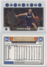 2008-09 Topps Chrome Jason Kidd #55 HOF