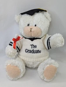 Fiesta Graduate Bear Peluche Blanco 14 Pulgadas Suéter Graduación Peluche Juguete - Imagen 1 de 7