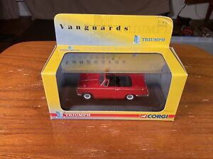 Corgi Vanguards VA07404 - Triumph Herald Convertible in Signal Red 