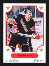1991 7th Inning Sketch WHL #270 Bill Hooson    Moose Jaw Warriors