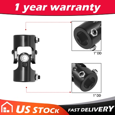 1" DD  X 1" DD Universal Steering Shaft New U-Joint Foto 1 de 4