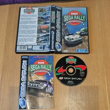 SEGA RALLY CHAMPIONSHIP SEGA SATURN PAL GAME COMPLETE WITH MANUAL FREE P&P