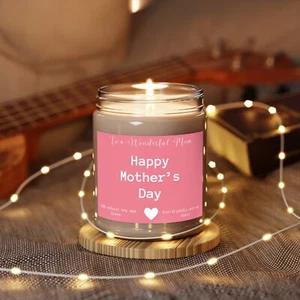 Mother's Day candle Scented Decor Soy Wax Candle, Happy Mother's Day Gift 9oz - Picture 1 of 16