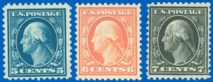 Scott #504 NH, 506 Hinged, 507 Mint-NH, SCV $83.00! (SK) - Picture 1 of 1