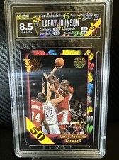 1991-92 Wild Card Larry Johnson UNLV Rebels Red Hot RC 50 Stripe HGA 🔥🏀