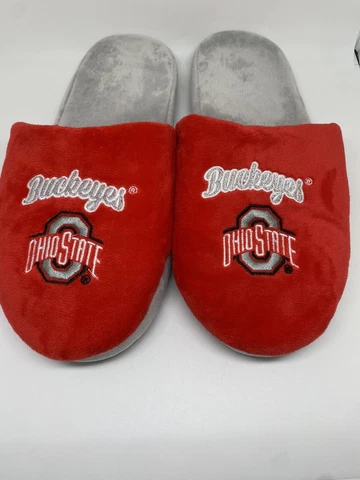 Ohio State Buckeyes Slippers Size XL Womens Slip-on House Shoes Cover