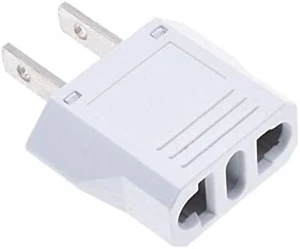 EU To US Plug Adapter Travel Adapter for Europe Australia Chin Fireproof Safe - Picture 1 of 8