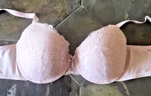 38C Laura Ashley Padded Underwire Plunge T-Shirt Bra - Picture 1 of 4