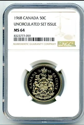 1968 Canada 50c Uncirculated Set Issue NGC 🇨🇦💯✨ - Image 1 of 2