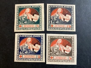 ICOLLECTZONE Latvia B9-12 VF hinged - Bild 1 von 2