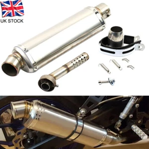 440mm Universal Motorcycle Muffler Exhaust Pipe For BMW Yamaha Kawasa UK - Picture 1 of 8