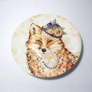 Plato de postre para ensalada Pier 1 Imports Fox Lady Ironstone 8 7/8" - Imagen 1 de 11