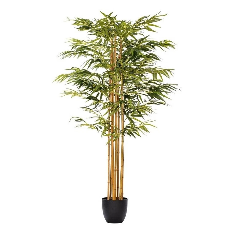 Árbol de bambú verde artificial Vickerman 6'. Foto 1 de 1