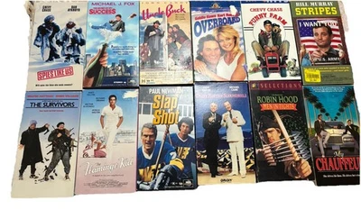 Movies Lot Of 12 1980s 1990s Comedy VHS Tape Stripes Spies Like Us Uncle Buck + Foto 1 de 4
