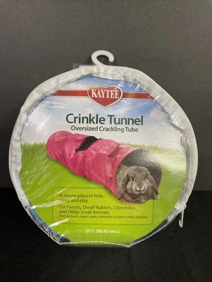Kaytee Assorted Crinkle Tunnel- Oversized Crackling Tube (Color Turquoise) - Image 1 of 4