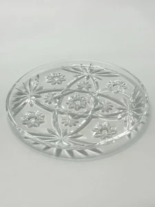 Anchor Hocking - Vintage Star Of David Crystal Cut Glass Small Plate. - Picture 1 of 20