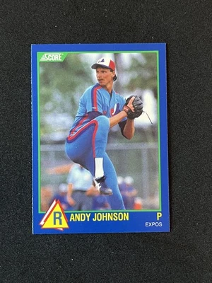 Tarjeta de béisbol 1989 Score Hottest 100 Rising Stars #63 Randy Johnson Foto 1 de 2
