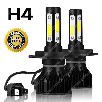 9003 H4 LED Headlight Bulbs Kit 10000W 1000000LM Hi/Lo Beam Super Bright White Foto 1 de 4