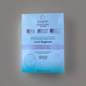 Liquid Oxygen Skincare - Acne Treatment, 3 Step Regimen New In Box - Picture 1 of 4