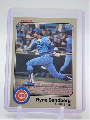 Ryne Sandberg 1983 Fleer Baseball Chicago Cubs #507 Q4042 Foto 1 de 2