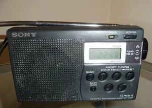 SONY ICF-M260 Compact Clock Radio Portable Slim Receiver - G.W.O.! - Picture 1 of 8