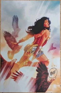 2025 Wondercon Mitch Gerads DC Comics Wonder Woman impresión artística póster firmado - Imagen 1 de 1