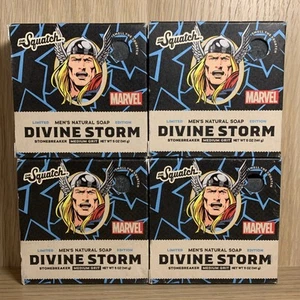 Dr. Squatch Divine Storm Seifenstück 4 Stück Marvel Thor Limited Edition Natur - Bild 1 von 3