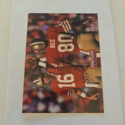 1993 Pro Line Profiles Football Joe Montana Jerry Rice #565 HOF 49ers - Image 1 of 2