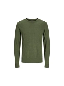 Maglione Jack & Jones da Uomo, in misto cotone, colore verde, codice 12208364. - Imagen 1 de 4