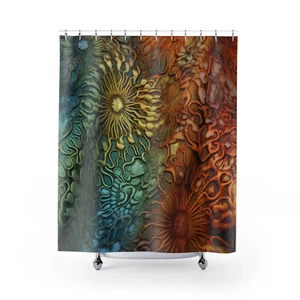 Boho Southwest color Shower Curtain 71x74 Birthday Gift Personalized custom gift - Picture 1 of 3