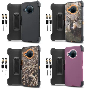 Pack + für Nokia X100 integrierter Bildschirm strapazierfähig Holster Ständer Ganzkörper Hülle - Bild 1 von 29