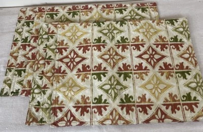 Lote de 6 pilares de diseño de impresión de azulejos a color otoño/otoño de 6 colchonetas descontado Foto 1 de 4