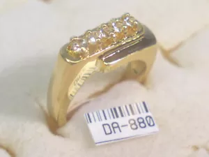 #...3...pz's...LOTTO..UOMO..ANELLI DESIGN VINTAGE CON CRISTALLI SWAROVSKI DA880 - Foto 1 di 3