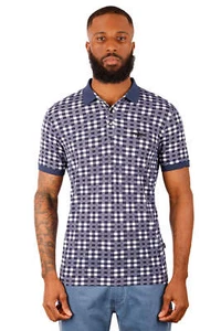 Barabas Men's Checkered Barabas Logo Short Sleeve Polo Shirts 3PS132 - Picture 1 of 9