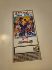TOP RANK INKL. BOXEN LEONARD vs DURAN 3 FIGHT VTG. PAPIER FLYER WERBUNG - Bild 1 von 7