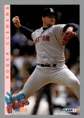 1993 Fleer #348 Roger Clemens Boston Red Sox - Image 1 of 2
