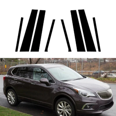 For Buick Envision 2016 2017 2018 2019 2020 Gloss Black Pillar Posts Door Cover Foto 1 de 4