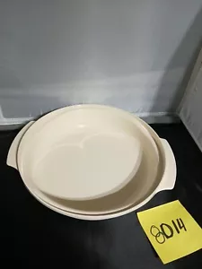 Tupperware Pila Cocina Microondas Repuesto 1 Qt Plato Beige/Tostado 2194A - Imagen 1 de 8