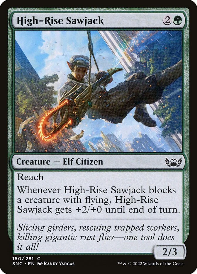Magic the Gathering (mtg): SNC: High-Rise Sawjack - Foil - Image 1 of 1