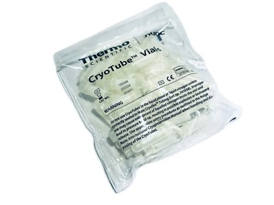 Tubos criogénicos NUNC 1,8 ml biobanco y cultivo celular 50/bolsa LABORATORIO LABORATORIO 363401 Foto 1 de 2