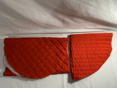 Table Scarves Unfinished Red 1 Round 22" Diameter 1 Oblong 41" x 16" - Image 1 of 4