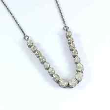 Rose Cut Polki Necklace Designer Polki Diamond Necklace 925 Sterling Silver