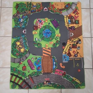 Fisher Price Little People Play Mat Discovery City 28 x 35 in Fabric padded 2002 - Picture 1 of 4
