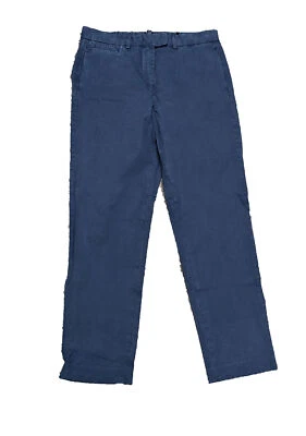 Chinos para mujer GANT azul medianoche teñidos popelina talla 414664 EE. UU. 6/UE 36 Foto 1 de 2
