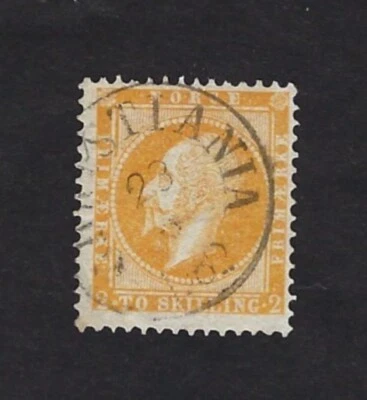 NORVEGE: Yv 2, (1856), oblitéré, used, good condition, VF Très Beau, cat val 200 - Photo 1/2