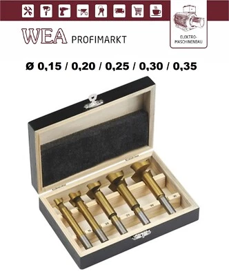 Forstnerbohrer Forstnerbohrer-Set Ø 15 - 35mm mit Rundschaft Holzbohrer-Set - Bild 1 von 4