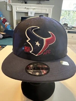 NUEVO CON ETIQUETAS HOUSTON TEXANS NFL New Era 9Fifty Tinte Lateral Snapback Talla Ajustable Foto 1 de 4