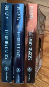 His Dark Materials Trilogy Pullman Golden Compass/Subtle Knife/Amber PB lot - Picture 1 of 5