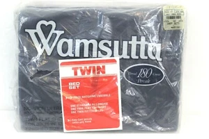 Wamsutta Percale No-Iron Twin Size Set Fitted & Flat Sheet & Pillow Case New - Picture 1 of 6